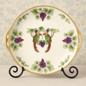 Hand Painted Japan Parrot Plate - Vintage Decorative Porcelain with Gold Trim